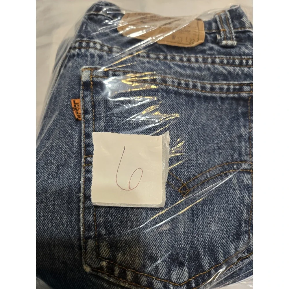 Vtg Levis 550 Orange Tab Jeans Made USA 33x32 Relaxed Fit 1998 Stonewash Denim